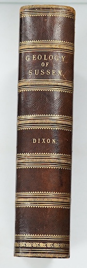 Dixon, Frederick - The Geology of Sussex; or the Geology and Fossils of the Tertiary and Cretaceous Formations of Sussex. new edition. revised and augmented by T. Rupert Jones. 65 lithographed plates (3 hand-coloured, 4